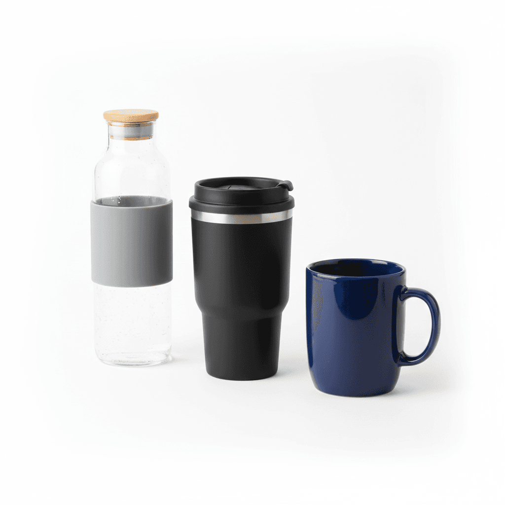 Colorful drinkware product category example