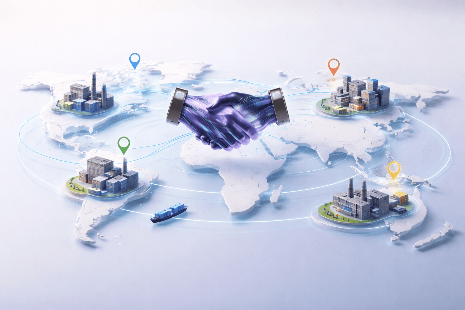 Supplier matching visual with manufacturing and product review context