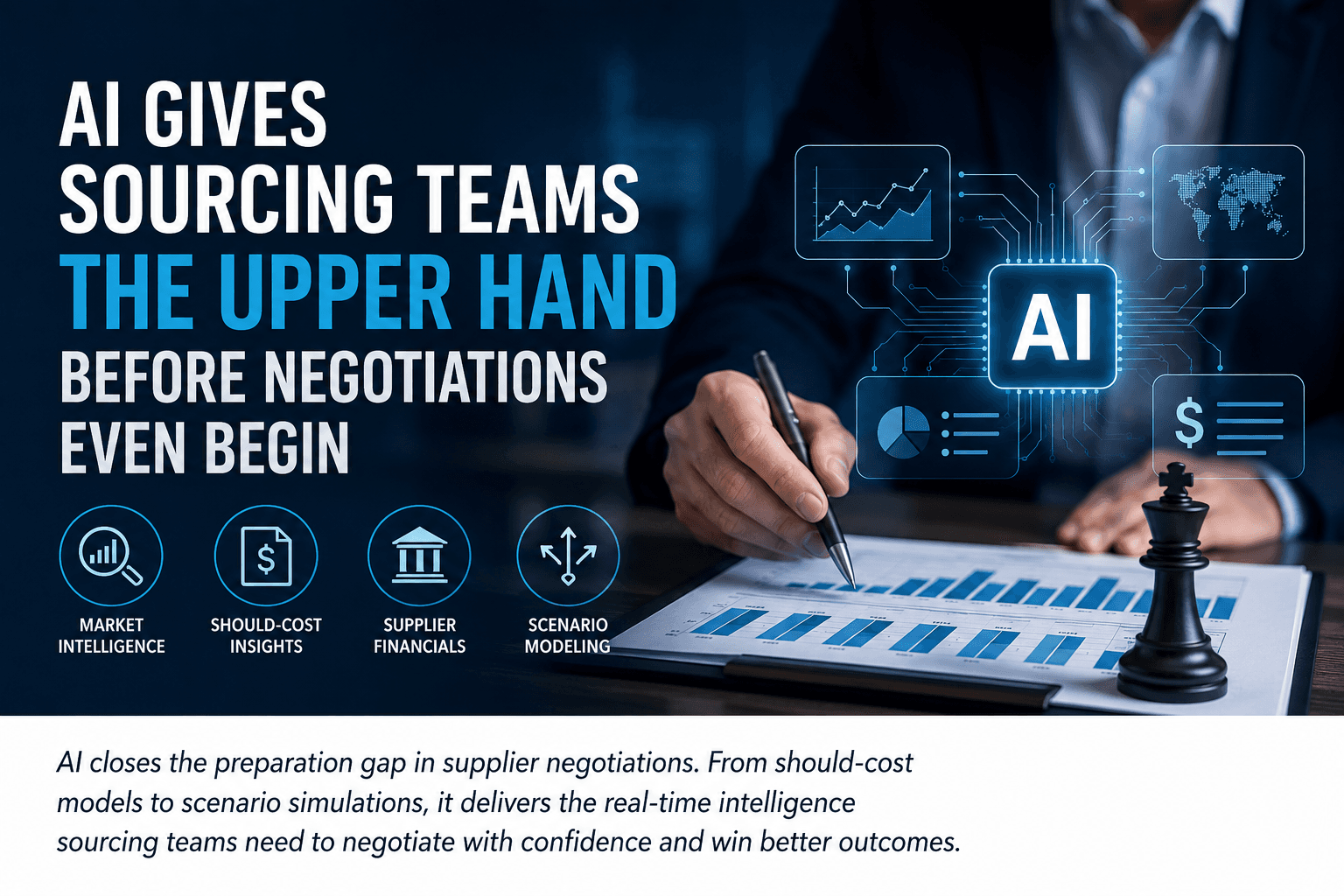 How AI Gives Sourcing Teams the Upper Hand Before Negotiations Even Begin
